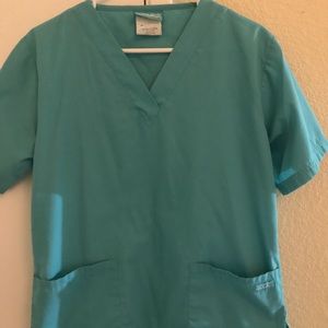 Teal Scrub Top